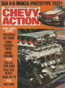 CHEVY ACTION 1975 MAY - 283-454 CAM GUIDE, TURBO CHARGER TRICKS, ENGINE BUILDING